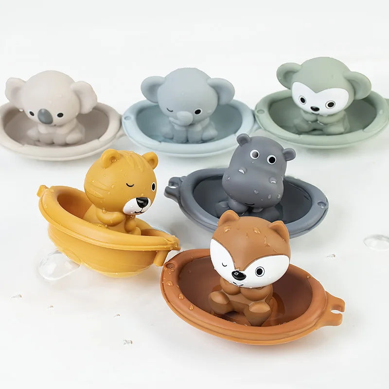 Baby Bubble bath stacking boat toys for kids, colorful water play set with multiple boats and playful design for bath time fun.