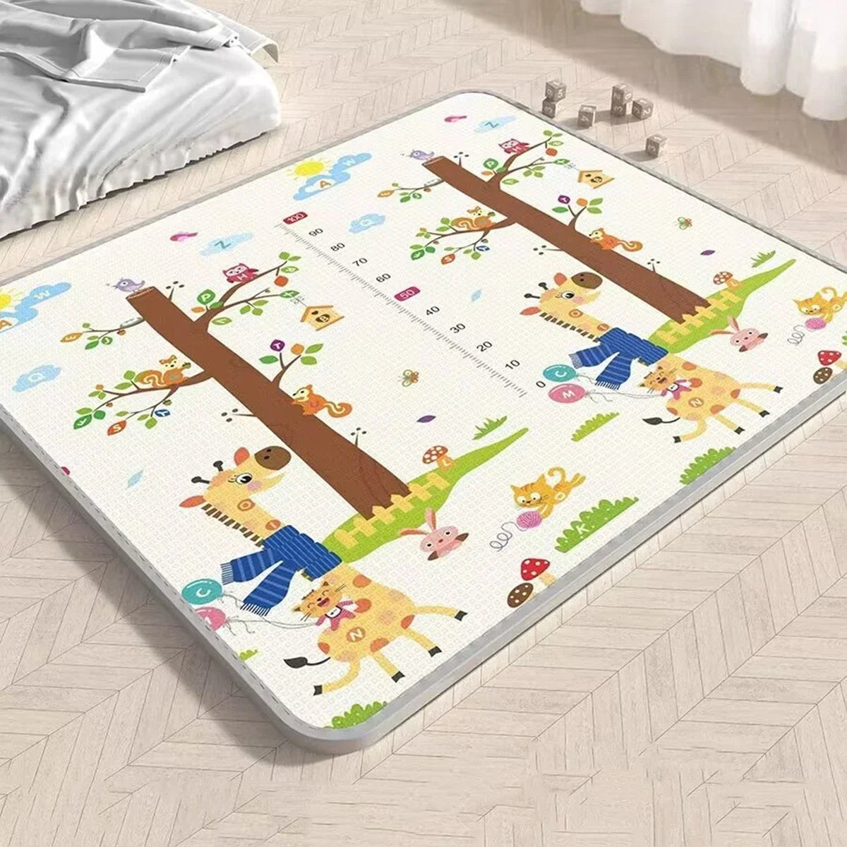 Baby Bubble baby crawling play mat with colorful non-toxic EPE safety rug, soft and safe for infants to play on.