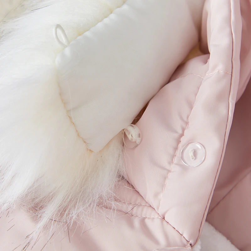 Baby Bubble hooded puffer snowsuit for babies, winter warm and cozy, featuring a insulated, quilted design with a hood.