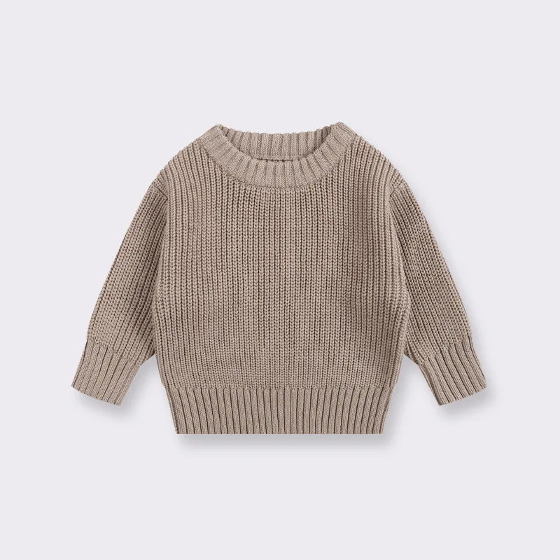 Baby Bubble CLO Baby Knit Pullover Sweater featuring soft, cozy knit fabric and a cute, baby-friendly design in pastel colors.