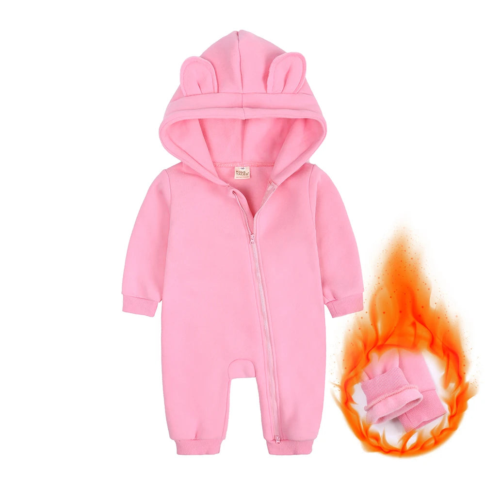 Baby Bubble Bear Onesie, adorable winter pajamas for infants, featuring soft fabric and cute bear design.