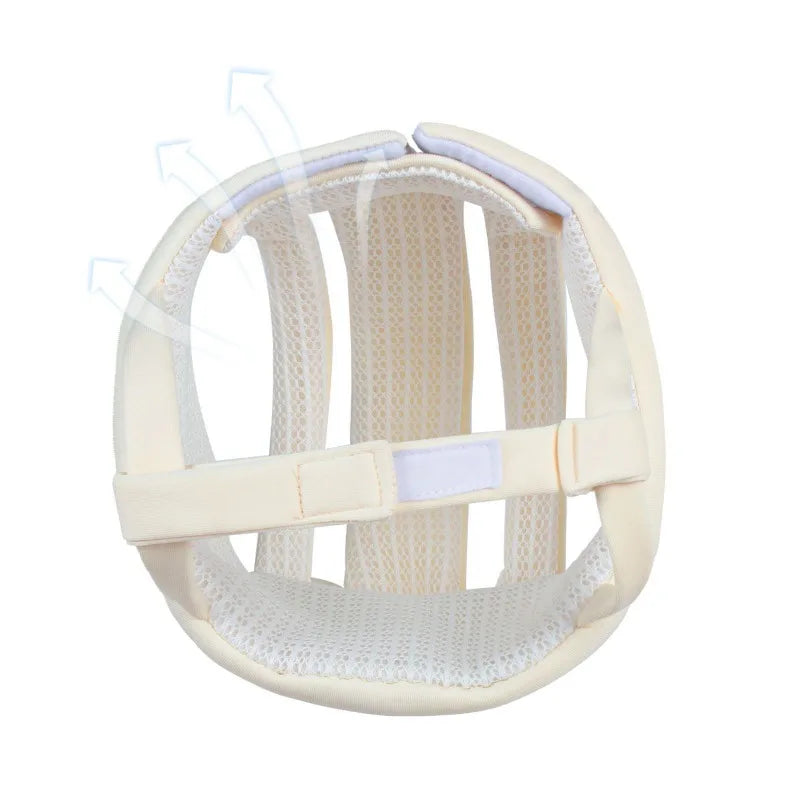 Baby Bubble breathable safety helmet bonnet for infants, soft head guard with adjustable straps and protective padding.