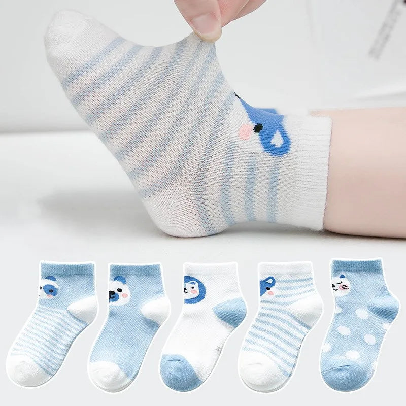Baby Bubble soft cotton baby socks in a 5-pack, featuring colorful, cozy socks for infants with gentle stretch and comfort.
