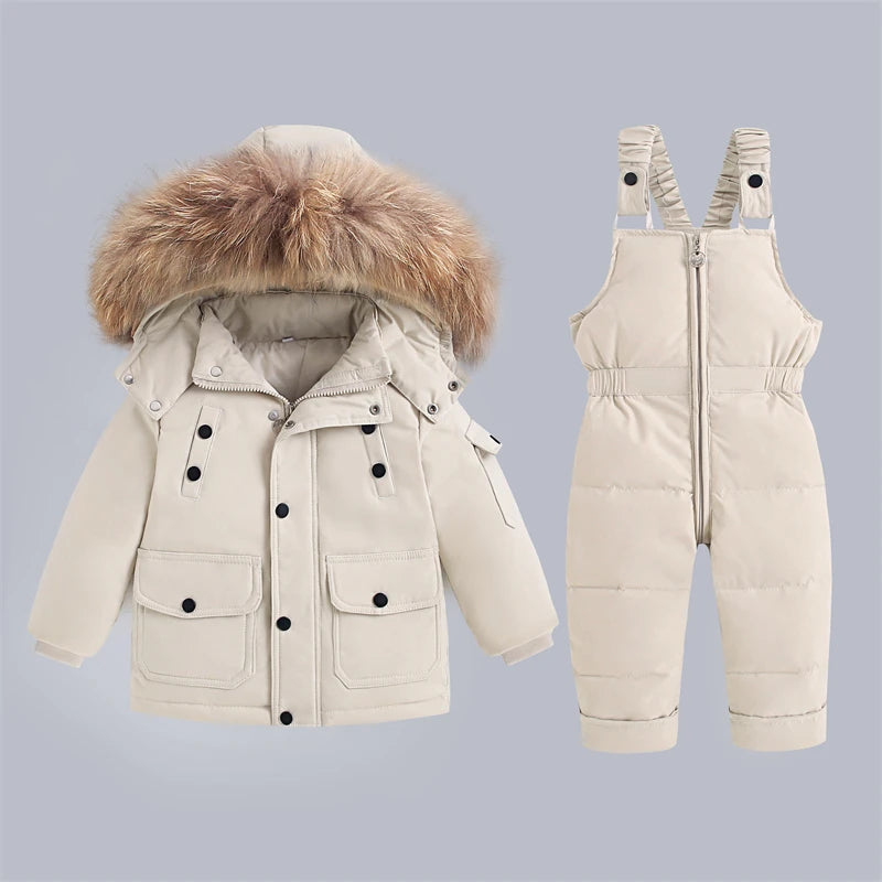 Baby Bubble kids winter snowsuit designed for -30°C warmth, featuring insulated fabric and a cozy, snow-proof exterior.