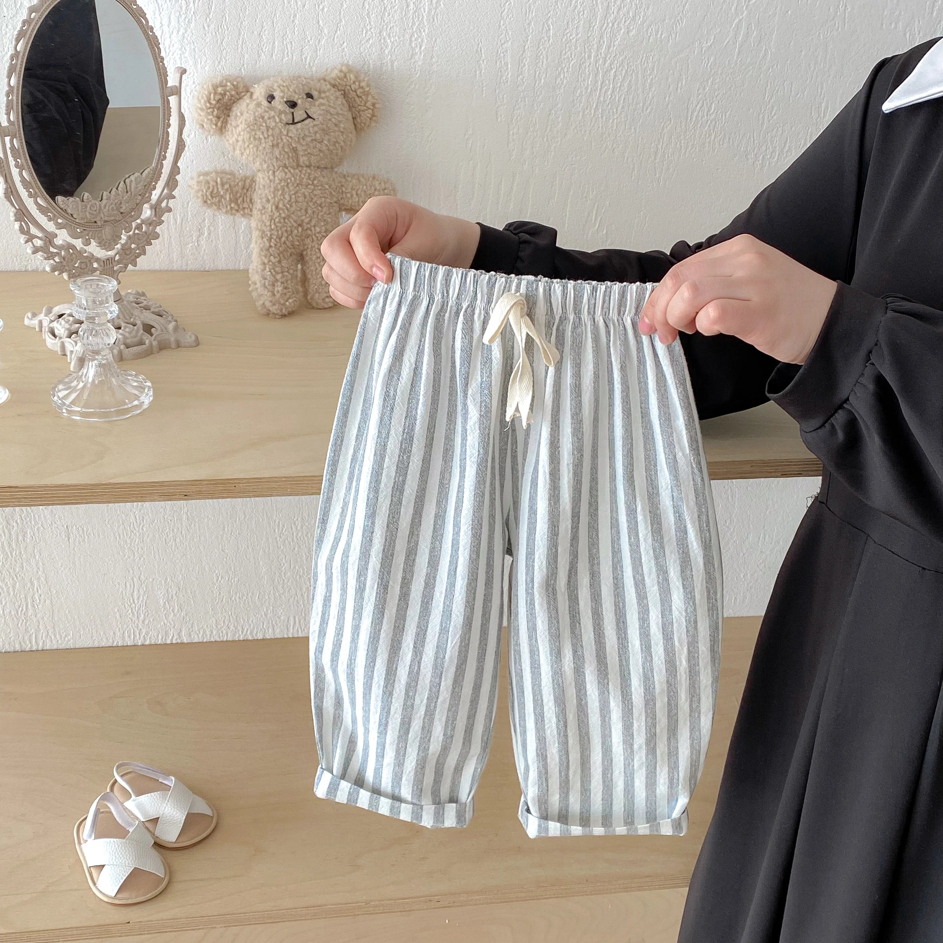 Baby Bubble toddler striped pants featuring comfortable, soft fabric and a relaxed fit for everyday wear.