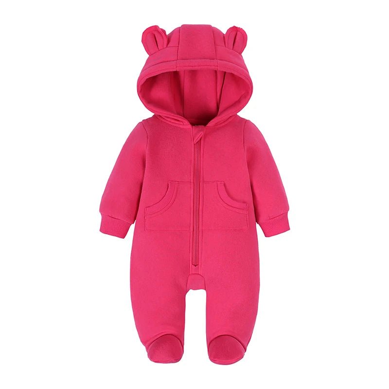 Baby Bubble Bear Onesie for winter, cozy and adorable pajamas featuring a cute bear design, perfect for keeping warm.