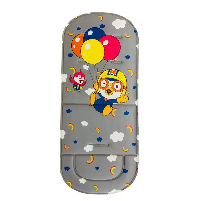 Soft cartoon Sponge Pad baby stroller seat cushion by Baby Bubble, providing comfortable, colorful support for baby seats.