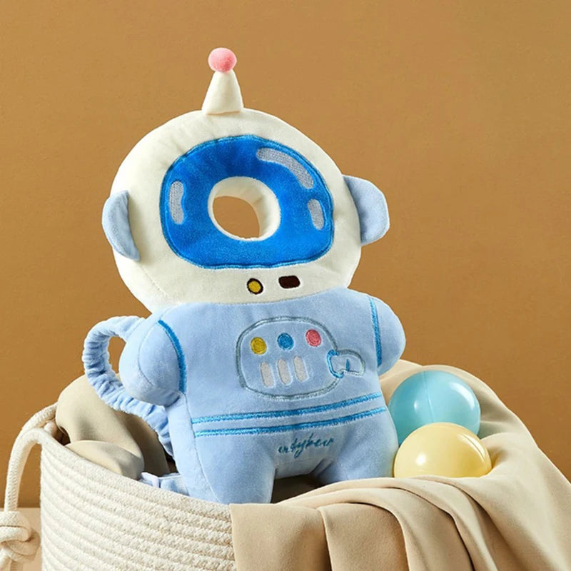 Baby Bubble baby head protector backpack with soft cushion, designed to prevent head injuries during walking or crawling.