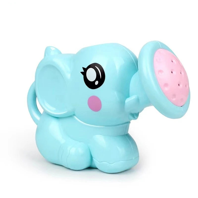 Baby Bubble elephant bath toy with water spray for swimming and bath fun, featuring colorful, soft plastic design for toddlers.