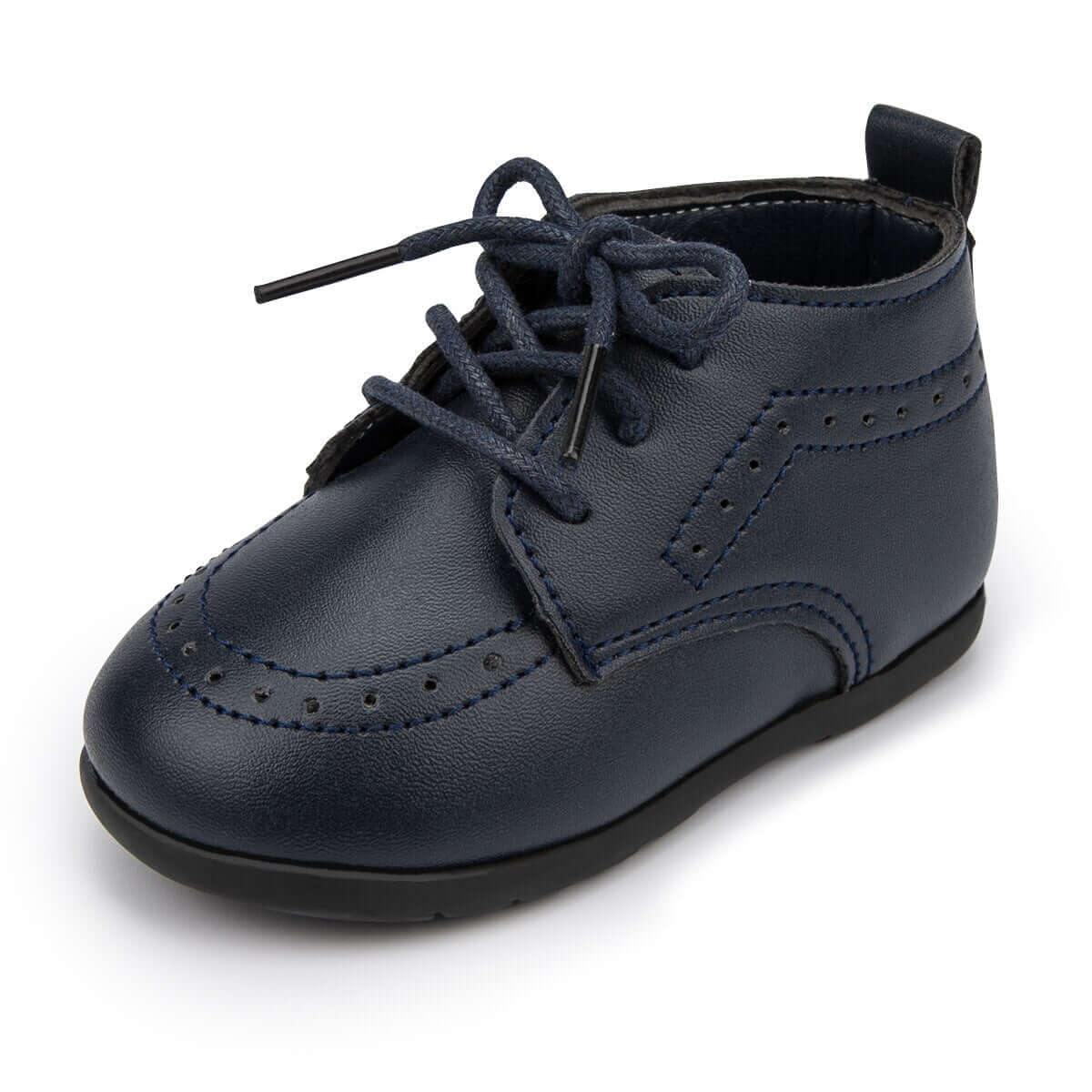 Baby High Top Leather Shoes Baby High Top Leather Shoes Baby Bubble Store Blue 7-12 Months 
