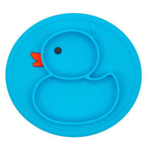 Baby Silicone Duck Plate Baby Silicone Duck Plate Baby Bubble Store Blue 