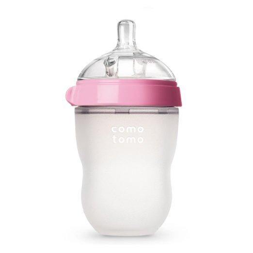 Classy Silicone Baby Bottle Silicone Baby Bottle Baby Bubble Store 1 Pink 250ML 